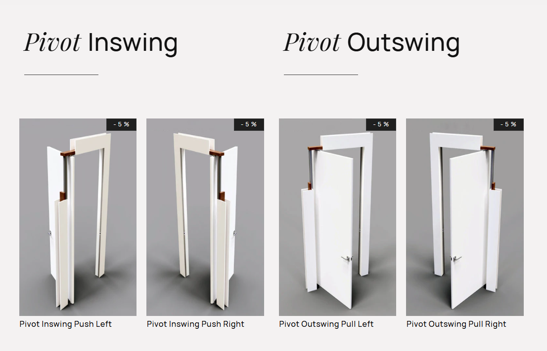 Pivot Door Types
