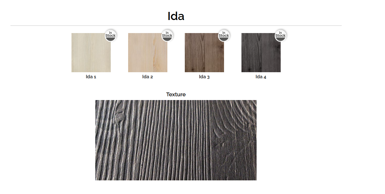 SYNCRON Ida Collection - Natural wood finishes with texture